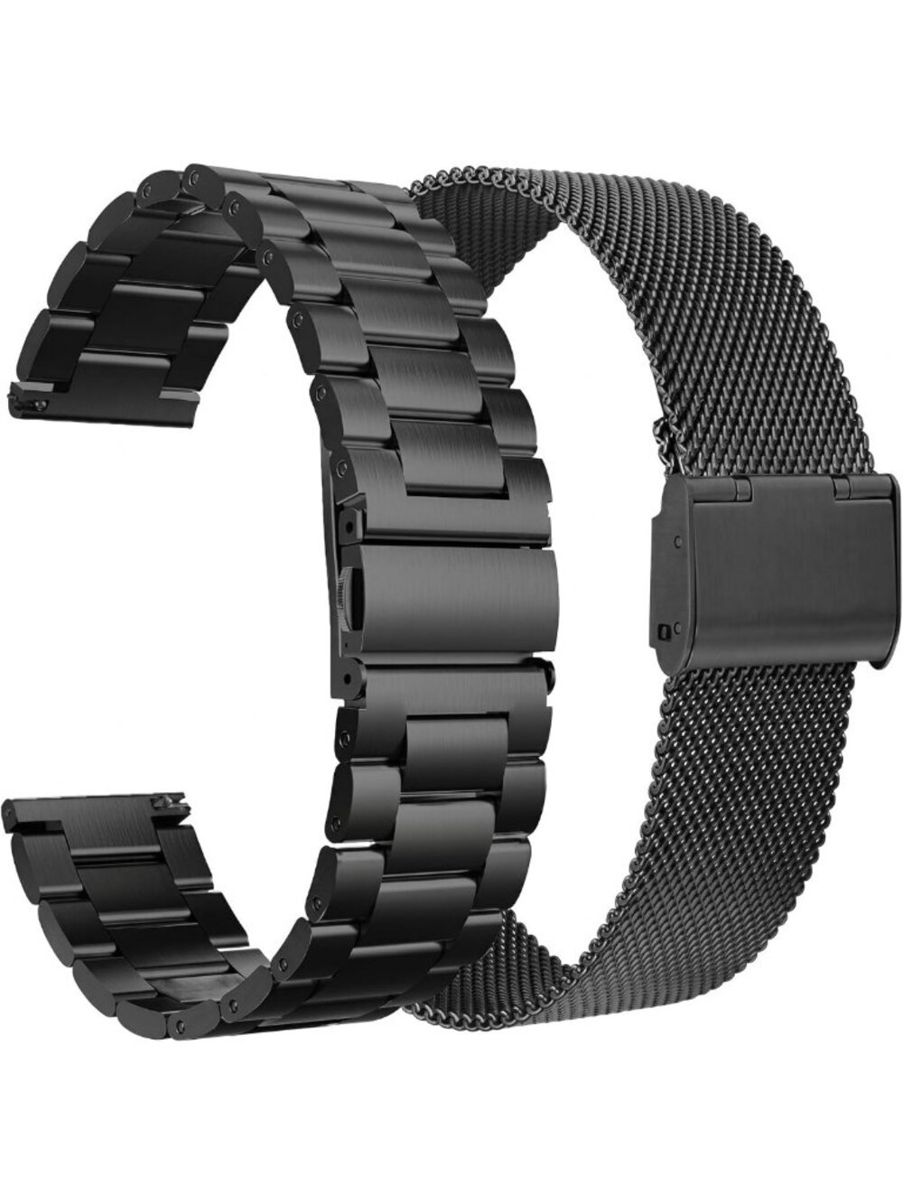 2-Pack 20MM Stainless Steel Metal Bands for Galaxy Watch 7, 6, 5, 4 - Durable